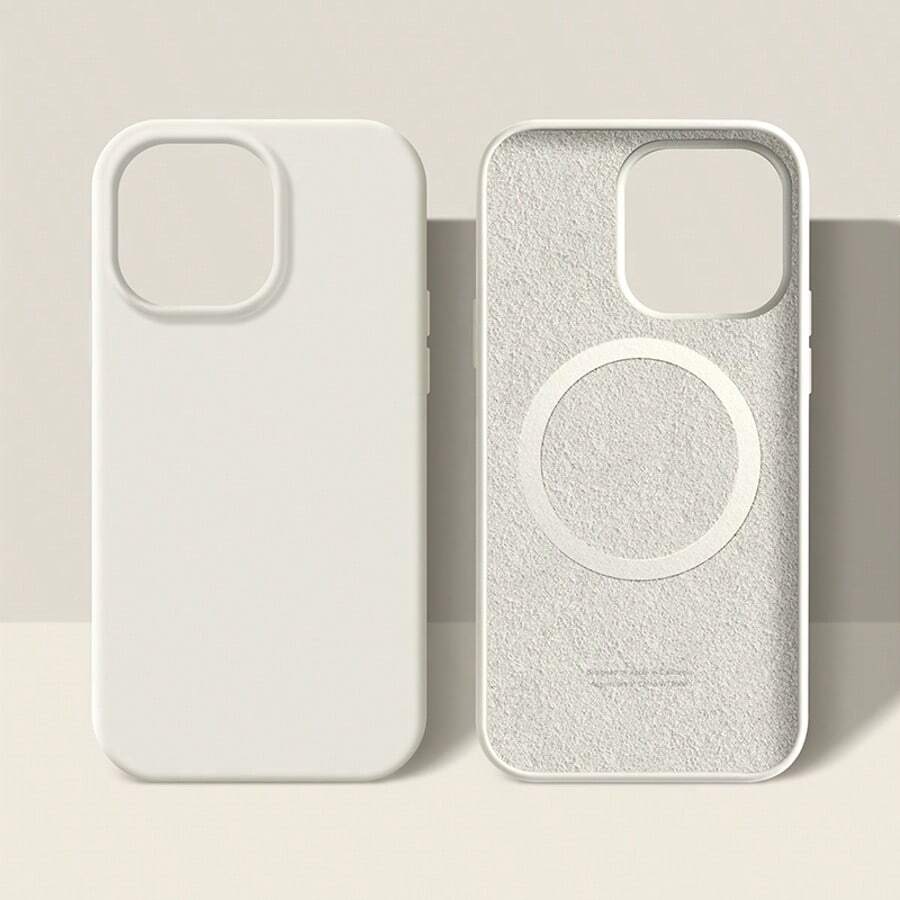 MagSafe Compatible Wireless Charging Phone Case For IPhone 17 Pro Max/17 Air/16/15/14/13/12/11 Pro Max, High-Quality Liquid Silicone Case With TPU Soft Back Panel, Shockproof Anti-Yellow Anti-Fingerprint, Perfect Gift For Women & Men,Black - màu đen - Xem 1