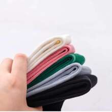 5 Pairs Unisex Mixed Color Letter Pattern Mid-Calf Socks, Streetwear Socks Suitable For Daily Wear