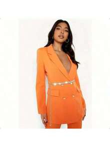 可调节闪亮水晶腰链金属肚脐链连衣裙装饰