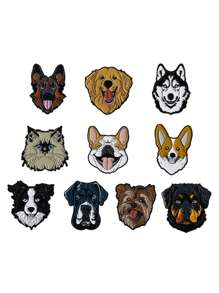 10Pcs Cute Pet Dogs Enamel Pins Brooches For Women Animals Badges Lapel Pins Fashion Jewelry Clothing Accessories Pet Lover Gifts