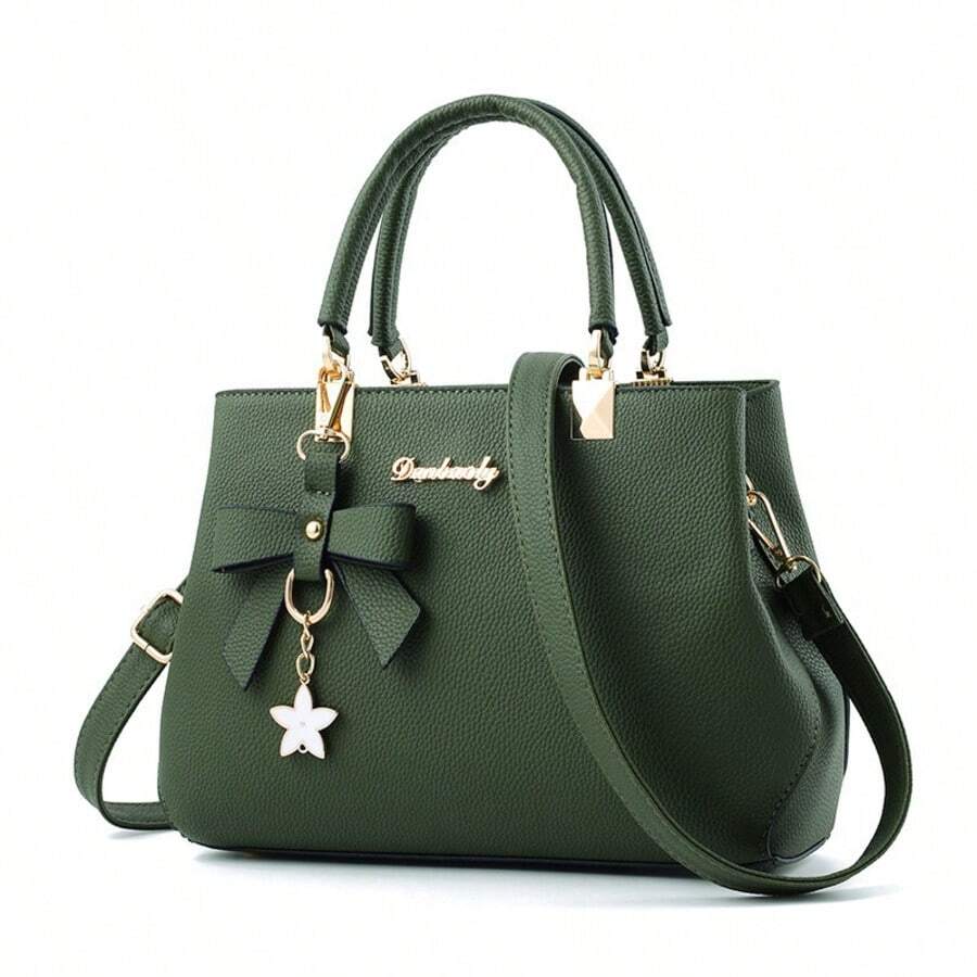 Green Dreubea Womens Handbag Tote Shoulder Purse Leather Crossbody Bag - màu xanh lá - Xem 1
