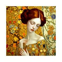 Set di pittura di diamanti 5D - Fiori e tramonti vibranti, Donne eleganti, Arte su tela senza cornice, Decorazione domestica perfetta e decorazione murale, Forniture per artigianato per principianti, Regali di compleanno ideali, Illustrazioni dettagliate su tela vibrante, Kit di pittura di diamanti