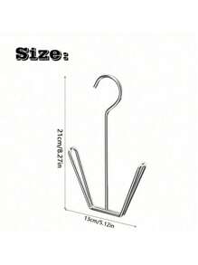 1/5 piezas Estante de secado de zapatos de acero inoxidable, estante de secado de zapatos para el hogar, ganchos resistentes al viento para balcón exterior, estantes de secado