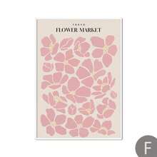 1pc Tulip Vintage Posters Abstract Wall Art Flower Market Nordic Canvas Painting Print Retro Decorative Pictures For Living Room Optional Frame - Multicolor - View 20