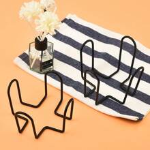 1 suport pentru suporturi de pahare, 4,3 inch (aproximativ 11,9 cm), suport de depozitare din metal negru, potrivit pentru pahare rotunde și pătrate, potrivit pentru 4 până la 9 pahare