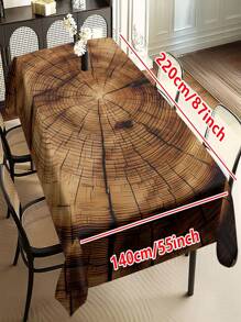 1/20 Stück minimalistisch ländliche alte Holzküche Restaurant bedruckte Tischdecke, Holzmaserung Muster Tischdecke - Festtags Tischdecke Dekoration, Zuhause Küche, Restaurant Dekoration, Festtags Geschenke, für alle Jahreszeiten geeignet.