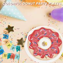 20 Stücke/40 Stücke/60 Stücke/Set, Donut-Servietten, Donut-Geburtstagsparty-Dekorationszubehör, 2 Lagen, Einweg-Papierservietten für Desserts und Getränke, geeignet für Abendessen, Babyparty, Geburtstag, Hochzeitsbraut, kokette Geburtstagsdekoration, 6.5x 6.5 Inches