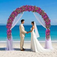 1/2/3pcs Artificial Wisteria Flower Vine - Eucalyptus Leaf And Trumpet Flower Hanging Decoration, Dual Color Purple Plastic Rattan Suitable For Outdoor/Indoor, Wedding, Garden, Terrace - Weather Resistant All Year Round, No Maintenance Required, Hanging Simulated Plants, Garden Decoration, Wedding Decoration, Double-Sided Flowers, Windproof Decoration