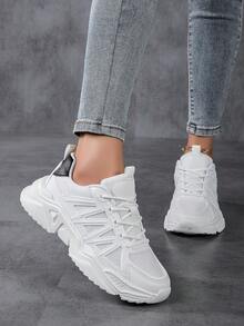 Women's Fashion Versatile Retro Patchwork Contrast Color Comfortable Casual Sports Shoes, Lightweight Breathable Fitness Sneakers, Non-Slip Durable Outdoor Running Shoes, Street Skateboard Shoes, Comfortable Versatile Women Shoes