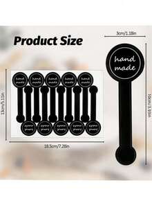 120/100pcs-Handmade/Thank You Baking Stickers,Thank You Long Label Seal Stickers For Cake Boxes/Jars/Coffee Cups/Bottles,Self-Adhesive Bread Stickers,Tamper Evident Seal Labels For Gift Packaging, Long Strip Craft Sticker, Baking Cookie & Cake Packaging Decorative Sticker, Food Bag & Box Sealing Sticker - Multicolor - View 3