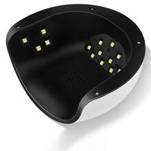 RTONTR 1 Stück Mini Nagel Lampe mit 18 Lampenperlen, weiße Nagel Lampe mit intelligenter Induktion, Backlampe, UV-Lampe zum Aushärten, schnell trocknende Nagel Phototherapie Maschine mit doppelter Lichtquelle UV Nagel Lampe, für Frauen und Mädchen Nail Art DIY Verwendung