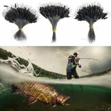 300 peças de silicone para linha de pesca, rolha oval para linha de pesca profissional, resistente a fios, equipamento de pesca