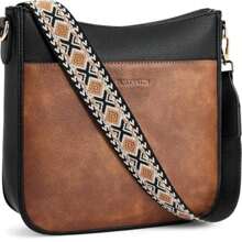 Bolsos cruzados para mujer BOSTANTEN de piel vegana, bolsos de hombro tipo hobo con correa de hombro ancha
