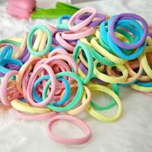 50/100pcs Minimalist High Elastic Hair Ties For Women, Suitable For Daily Use Ponytail Holders Hair Elastics Hair Rubber Bands Scrunchies Hair Rope
