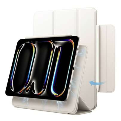 For IPad Pro 13 Inch Case M5 M4 2025 Air 11 M2 10.9 Air 5th 10th 11th Gen A16 2025 M3 Air 13 Powerful Magnetic Attachment Slim Trifold Stand Case Supports Pencil Pro And Pencil