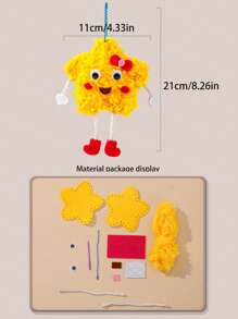 1 Pc Felt Fruit Handmade Craft, Non-Woven Fabric Sewing Fun, Decorative Hanging Accessory, Creative DIY Craft Kit, Educational Toy For Children