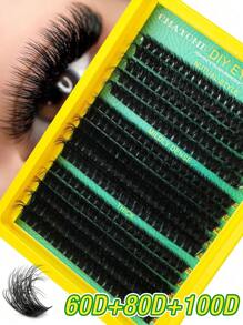 Conjunto de Cílios Luxuosos (30D/40D/50D/60D/80D/100D) Conjunto de Cílios Grossos Conjunto de Aplicadores de Cílios (300 Cílios Individuais, 8-16 mm de Comprimento e Cílios Finos), Presente para Damas