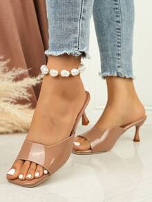 In 2025, These Newly Released Summer High-Heeled Sandals For Ladies Exude An Air Of Elegance. They Are Not Only Comfortable And Stylish But Also Multi-Functional. The Square Toe Design Adds A Touch Of Sophistication, While The Sexy Open-Toe Style Reveals A Hint Of Allure. These Slippers Are A Perfect Choice For Women Who Seek Both Charm And Practicality In The Warm Summer Days. - Camel - View 7