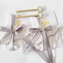 2张/套婚礼誓言卡，优雅简约DIY新郎新娘告白笔记本，配2支书写笔，爱情主题婚礼公告派对用品