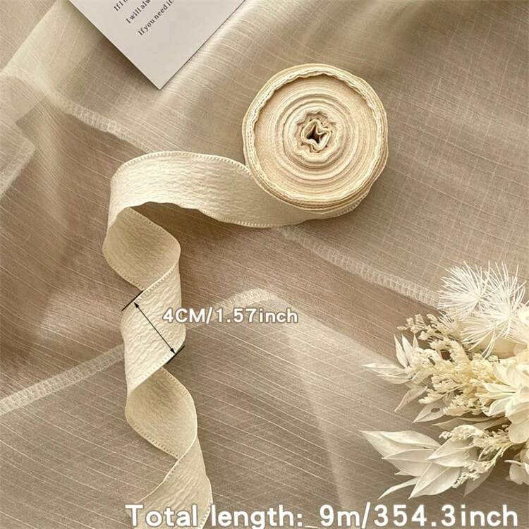 شريط ساتان مشمع بعرض 4 سم ، مطاطي عالي الجودة لأعياد الآلهة ،عيد الأم ،عيد الحب، تزيين الكيك ،صناديق عيد الميلاد ،هدايا ،اكسسوارات الشعر ،بوكيه الزهور ،تزيين الكيك DIY ،فيونكة - متعدد الألوان - مشاهدة 3