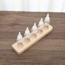 1pc Wooden Essential Oil Display Rack, Wooden Base Stand, Essential Oil Storage Rack, 1/2/3 Tier Wooden Base Frame - Multicolor - View 3