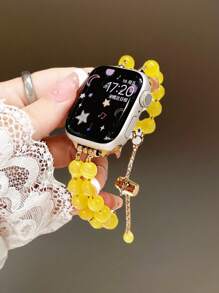 Nuevo reloj de lujo minimalista compatible con Apple Watch, correa de repuesto compatible de 40 mm x 10 mm/9/8/7/SE 6/5/4, hecho a mano con múltiples capas para envolver relojes, compatible también con el Applewatch 3/2/1