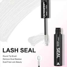 LA MAESII Lash Cluster Glue,Lash Bond And Seal Waterproof,Bond &Amp; Seal Lash Glue For Eyelash Cluster,Black Long-Lasting 72H Latex Free(10ml) - 二合一睫毛膠 - 查看 3