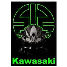 1 件可选框架海报墙艺术 K-KawaSaki N- H2-R 酷炫摩托车 LOCO 海报墙艺术印刷防水家居客厅卧室酒吧美学装饰