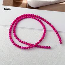 Miçangas Mistas de Conchas Redondas Naturais nas Cores Rosa Pastel, Roxo e Azul de 3mm, Acessórios de Joalheria DIY para Pulseiras, Colares e Brincos