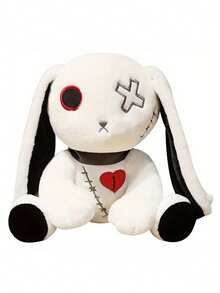 黑暗主题重生兔毛绒玩具、小兔子抱枕、儿童玩偶、万圣节礼物 - 彩色 - 查看 13