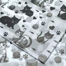 10/50/100 件黑猫图案礼品包装薄纸，适用于 DIY 工艺品、派对礼品、花束、鞋子和服装包装、节日和生日礼物包装装饰