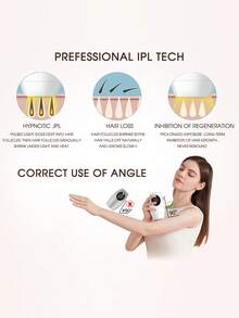 zs 1pc Pulsed Light Epilator 600,000 Flashes 8 Levels Laser Hair Removal Devices For Women Permanent Painless Professional Photoepilator For Women Body Bikinis Pubic Depilator At Home Use Device Hair Remover - 美規A型插(110-127V) - 查看 10