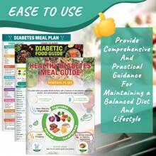 GIURKUU 3 Pcs Diabetes Food List Chart, Printable Healthy Diabetes Meal Guide Brochure, Diabetic Meal Planner For Diabetics Type 1 With Serving Size, Glycemic Index (GI), Protein, Carbs, Calories