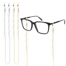 2 Packs Beaded Glasses/Mask Holder Chains - Adjustable Anti-Loss Retainer String For Reading Glasses, Sunglasses & Face Masks (Unisex)