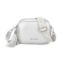 Piccola borsa a tracolla in pelle PU per donne con due cinghie per la spalla, borsa messenger in pelle sintetica, regalo originale per donne - rosa/rosso/argento/nero/marrone/kaki/beige/oro