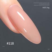 1支/20克橡胶底胶，12毫升延长胶，果冻质地延长胶，双头延长笔，裸色/透明/粉色甲油胶，用于强化指甲，可卸除UV/LED凝胶，适合脆弱指甲，母亲节女性礼物