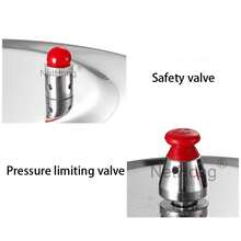 7 Litre Home Dual Handle Aluminum Pressure Cooker Kitchen Catering Cookware UK - Silver - View 10