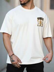 LOGEQI Men T-Shirts - Apricot - View 3