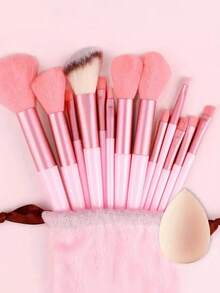 全新14件套化妆刷套装，柔软蓬松，专业化妆粉底、眼影、歌舞伎刷、晕染刷，含化妆包和美妆蛋，是送给化妆新手的理想礼物。棕色系化妆刷套装，柔软毛刷，便携式专业眼影、粉底和腮红工具套装，包含粉底、腮红、修容、眼影，附赠旅行包，必备化妆工具，化妆刷套装，化妆刷套装，化妆刷套装，全套化妆刷，化妆刷套装，全套化妆工具，化妆刷套装，化妆刷套装，化妆礼盒套装 - 彩色 - 查看 14