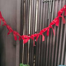 1/8pcs INS Bowknot Ribbon Garland Flags Princess Room Wall Hanging Decoration Pennant Decor Party Banner Photo Props Gathering Decorations - Multicolor - View 17