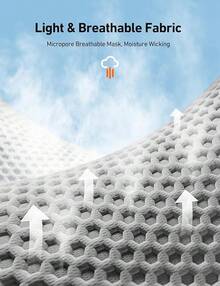 AstroAI - Pasamontañas de verano para hombre, mujer, protección UV, antipolvo, transpirable, para hombre y mujer - GRIS - Ver 11