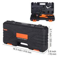 Copper Pipe Crimping Tool, Hydraulic Driven Press Tool With 1/2", 3/4", 1" Jaws, Copper Tube Fittings Pipe Crimpers For Narrow Spaces And Tee Fittings - US A Type Plug(110-127V) - View 9