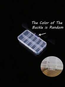 Detachable/Fixed Translucent Multi-Compartment Jewelry Organizer, Earring/Ring/Necklace Display Case, Multi-Functional Dustproof Box, Earrings, Rings, Ear Stud Box, Plastic Compartment Organizer Box For Bead, Rings, Jewelry, Screws, Handicraftstravel Essentials Vacation Summer Holiday Back To School School Stuff Bag For School Travel Bag For Women Makeup Bag For Travel - Clear - View 12