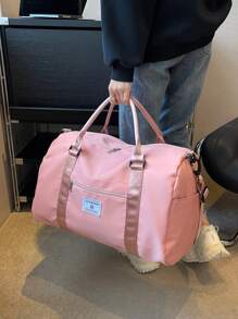 1 pieza Bolso deportivo de mujer con compartimento para mojado y seco, bolso de viaje de gran capacidad con correa para el hombro, adecuado para fitness, viajes, ir al trabajo