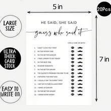 20 jogos para chá de panela: Quem conhece melhor a noiva? O que o noivo disse? Ele disse? Ela disse? Conselhos e desejos para o Sr. e a Sra. Cartões, jogos de casamento para convidados, decoração de chá de panela, atividades divertidas para casamentos, chás de panela e despedidas de solteira