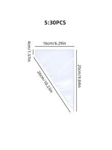 30/100 Large, Medium And Small Disposable Clear Piping Bags For Cake Decorating - Great For Frosting, Icing And Cookies - Essential Baking Tools And Kitchen Accessories - Transparent Printed Piping Bag - View 11