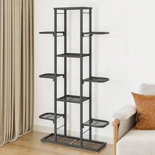 Plant Stand, 5-Tier/7-Tier Metal Indoor Flower Rack, Non-Slip Waterproof Corner Flower Holder For Patio, Garden, Living Room, Bedroom, Balcony - màu đen - Xem 2