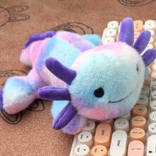 9 ornamentos para escritorio de peluche suave de gecko en colores surtidos, juguetes de peluche de geco coloridos adecuados como regalos de cumpleaños y decoración del hogar, accesorios creativos