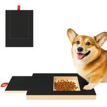 Dog Nail Scratch Board Wooden Dogs Paws Scratchboard Multifunctional With Built-In Snack Box Dog Nail Grinding Pad For Pet - Black - View 1