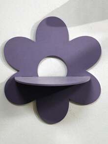 1pc Bohemian Style Cute Floating Shelf, Wooden Flower Floating Rack, Wall-Mounted Crystal Storage Rack, Minimalist Home Decor Pendant, Crystal Essential Oil Display Rack, Wall-Mounted Wooden Storage Rack, Home Decor, Birthday/Graduation Gift - Suitable For Bedroom, Living Room, Bathroom, Kitchen, Office, Home Decoration, Room Decoration, Bedroom Decoration